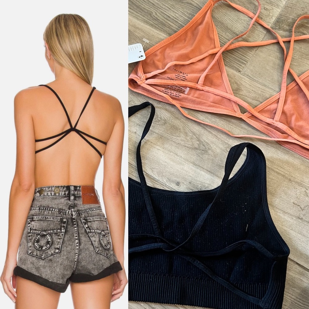 Free people strappy bralette bundle